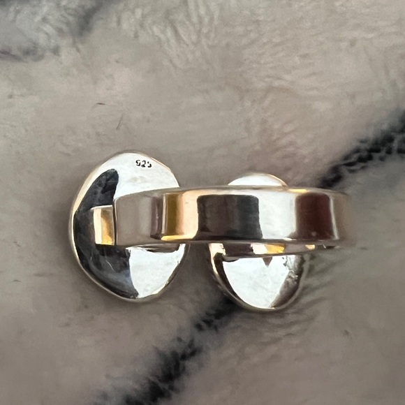 ❤️ Golden Hills Turquoise Palomino Variscite 925 By-Pass Ring Adj 7 Navajo - Picture 8 of 12